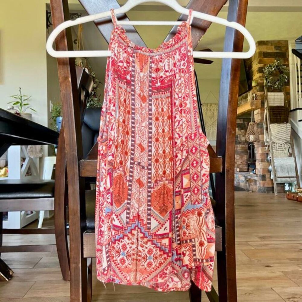 Rachel Zoe Sleeveless Abstract Tank (M)